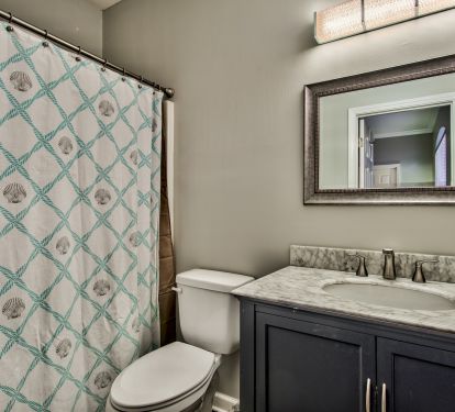 Master attached bathroom with large Tub
