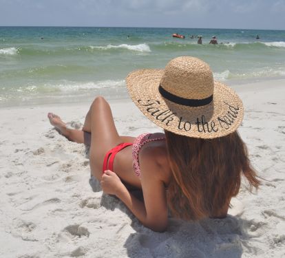 Relaxing on the sand