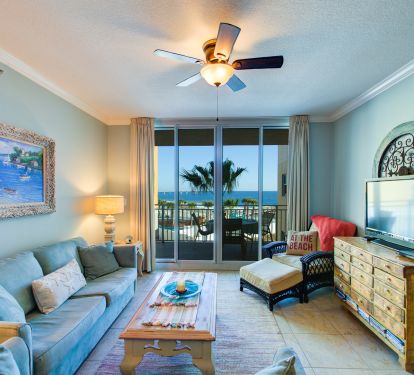 Enjoy breathtaking relaxing Gulf views from the gorgeous living area.