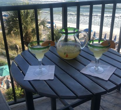 Cocktails on Balcony