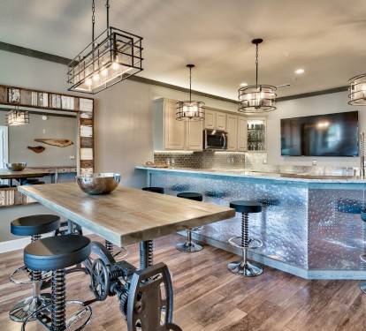 Hand crafted industrial crank table and industrial designs