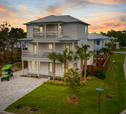 Front of home has parking for 5 cars plus golf cart