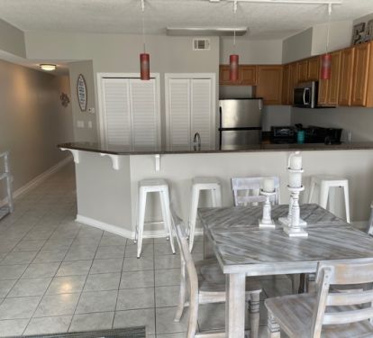 Spacious Kitchen stocked with all your kitchen needs