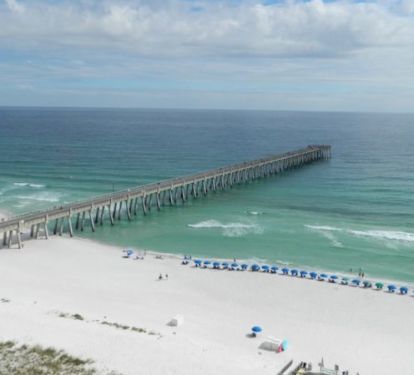 Navarre Beach pier. The longest fishing pier in the Gulf of Mexico.