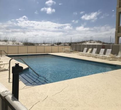 Private pool for Romar Beach Condominium Guests