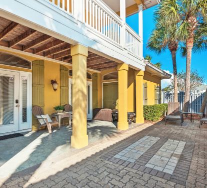 Covered porch and patio