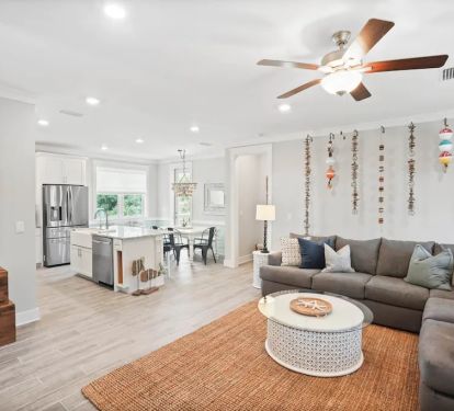 Living Room, Kitchen, Dining Room