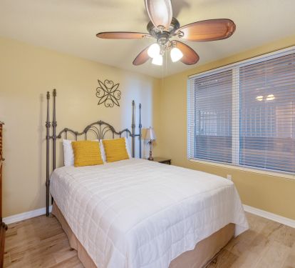 The third bedroom also has a queen bed and a separate private full bathroom