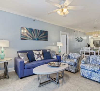 Here's another view of the living area towards the remodeled kitchen