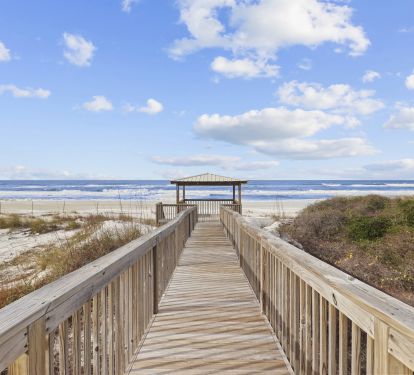 Private Boardwalk and Gazebo