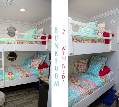 Bunk Room with 32 inch Smart TV