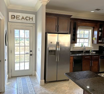 Door leading to back yard