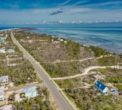 Overhead view looking from Amelia towards the end of the peninsula. Beautiful!