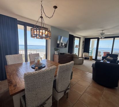 Spacious living room with incredible views!  Corner units #1!
