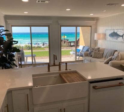 What a view from the kitchen area
