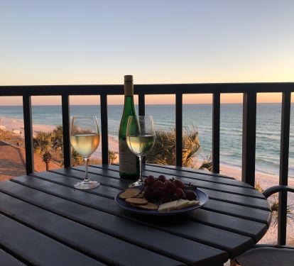 View from balcony.