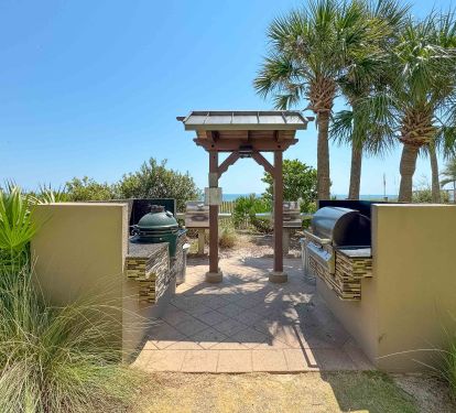 Green Egg, Charcoal Grills, And All With The Best Views Of The Gulf And Beach