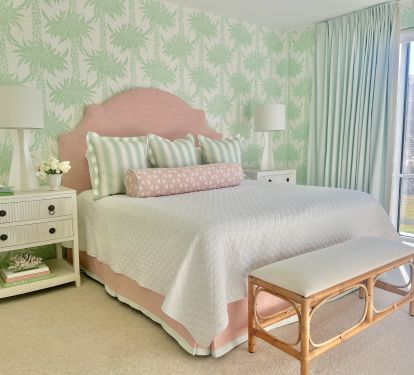 The master has a comfortable king size bed and ensuite bath.