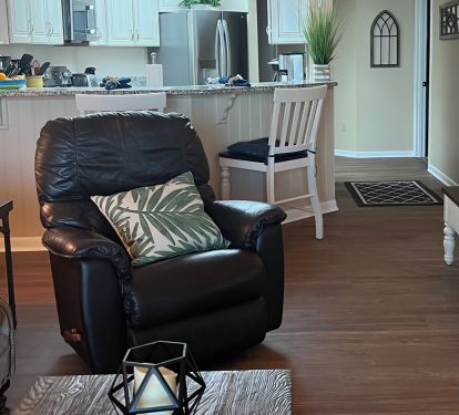 Kitchen from living room