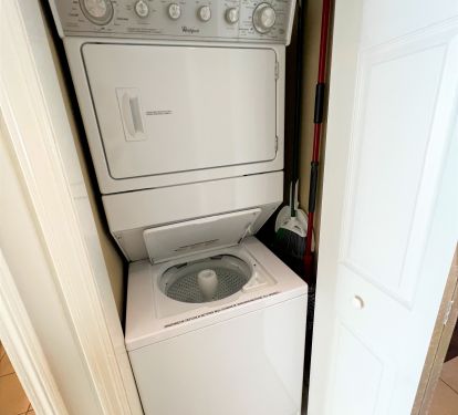 Clothes washer and dryer.