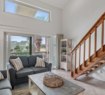 Light, airy living area
