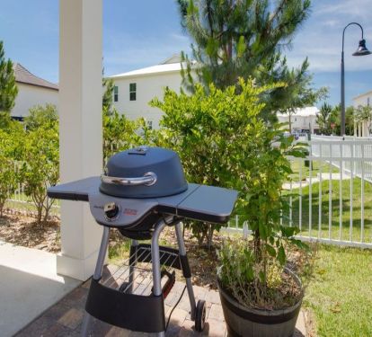 Electric grill is always ready for a cookout