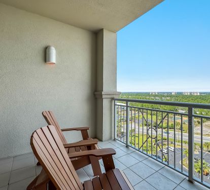 Don't be confused, we have this north facing balcony AND we have a Gulffront one