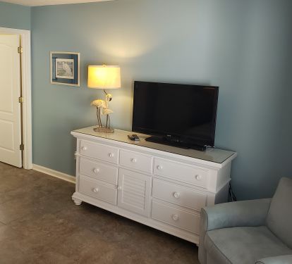 Updated TVs in all bedrooms, this is master