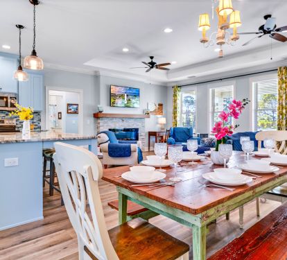Dining, Living and Kitchen