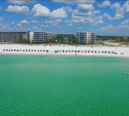 View of the resort from the water!