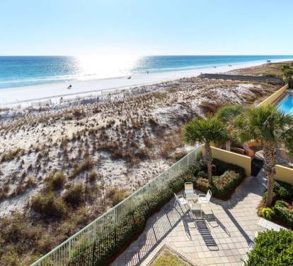 Balcony - Pelican Isle 308 Fort Walton Beach Okaloosa Island Vacation Rentals