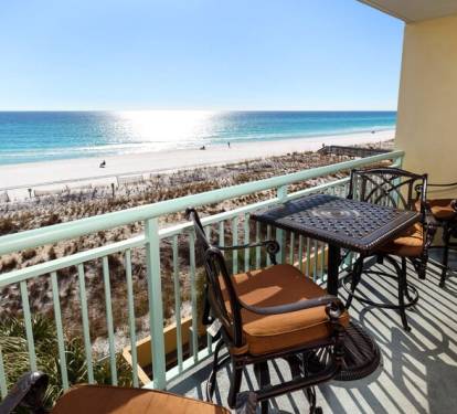 Balcony - Pelican Isle 308 Fort Walton Beach Okaloosa Island Vacation Rentals