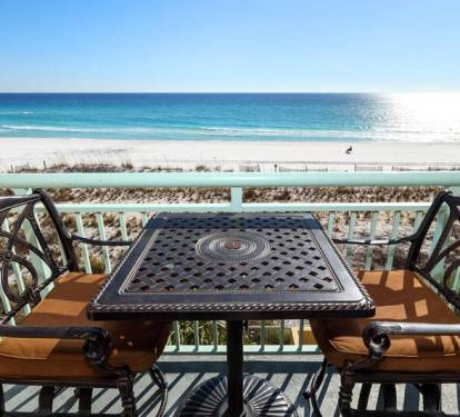 Balcony - Pelican Isle 308 Fort Walton Beach Okaloosa Island Vacation Rentals