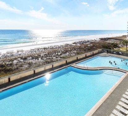 Balcony - 
Waters Edge Resort Unit 412 Fort Walton Beach Okaloosa Island Vacation Rentals