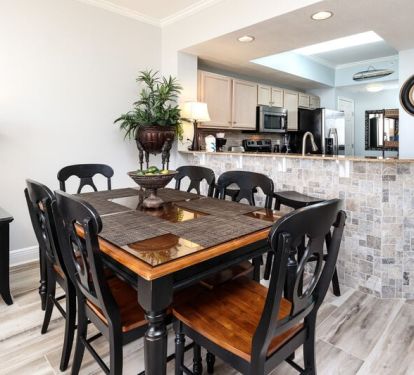 Dining Area - 
Waters Edge Resort Unit 412 Fort Walton Beach Okaloosa Island Vacation Rentals