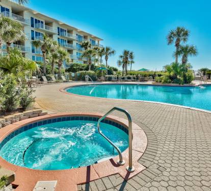 Massive building pool and hot tub