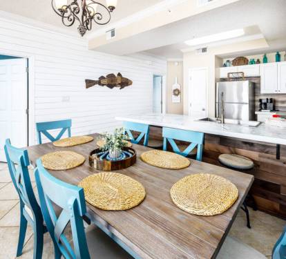 Dining Area - 
Gulf Dunes 609 Fort Walton Beach Okaloosa Island Vacation Rentals