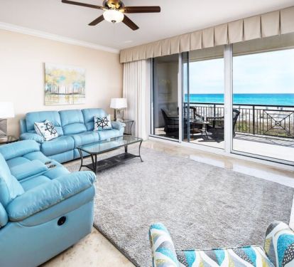 Living Room - 
Bella Riva Resort, Okaloosa Island, Fort Walton Beach, FL Vacation Rentals