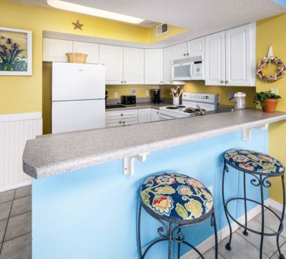 Kitchen -  
Gulf Dunes 206 Fort Walton Beach Florida Okaloosa Island Destin