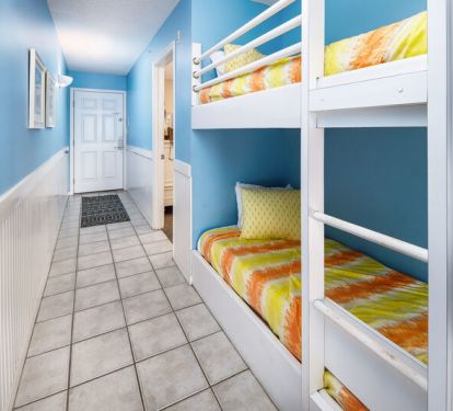 Hallway Bunk Beds - 
Gulf Dunes 206 Fort Walton Beach Florida Okaloosa Island Destin