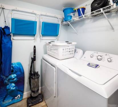 Laundry Room (beach items may vary) - 
Gulf Dunes 408 Fort Walton Beach Okaloosa Island Vacation Rentals