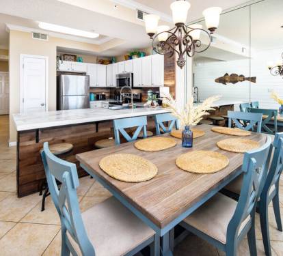Dining Area - 
Gulf Dunes 609 Fort Walton Beach Okaloosa Island Vacation Rentals