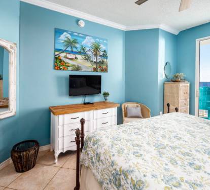 Master Bedroom - 
Gulf Dunes 609 Fort Walton Beach Okaloosa Island Vacation Rentals