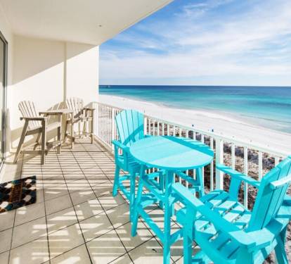 Balcony - 
Gulf Dunes 609 Fort Walton Beach Okaloosa Island Vacation Rentals