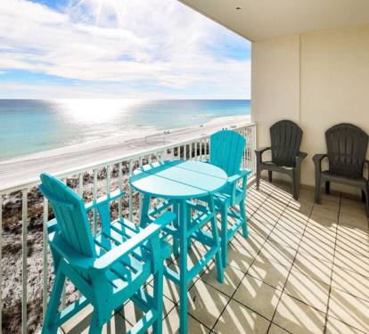 Balcony - 
Gulf Dunes 609 Fort Walton Beach Okaloosa Island Vacation Rentals