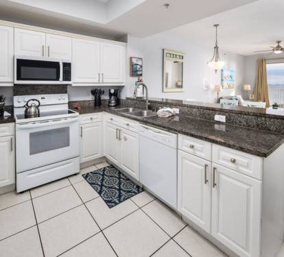 Full Kitchen - 
Summer Place Resort, Unit 305 Okaloosa Island Fort Walton Beach Vacation Rentals