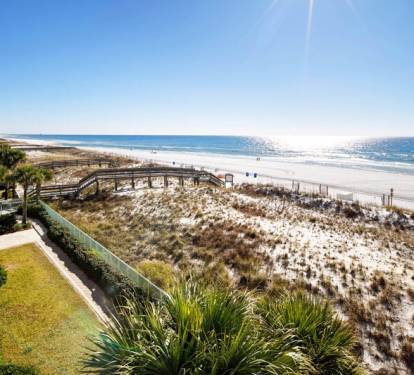 Balcony - Pelican Isle 308 Fort Walton Beach Okaloosa Island Vacation Rentals