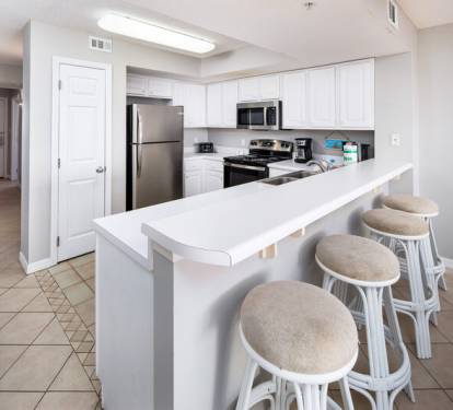 Kitchen - 
Gulf Dunes Resort Unit 108 Okaloosa Island Fort Walton Beach FL