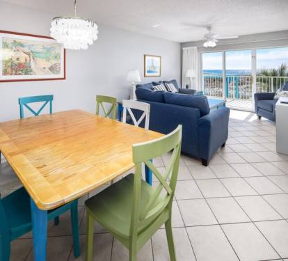 Dining Area - 
Gulf Dunes Resort Unit 108 Okaloosa Island Fort Walton Beach FL