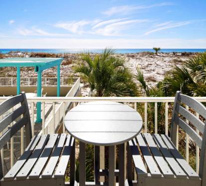 Balcony - 
Gulf Dunes Resort Unit 108 Okaloosa Island Fort Walton Beach FL